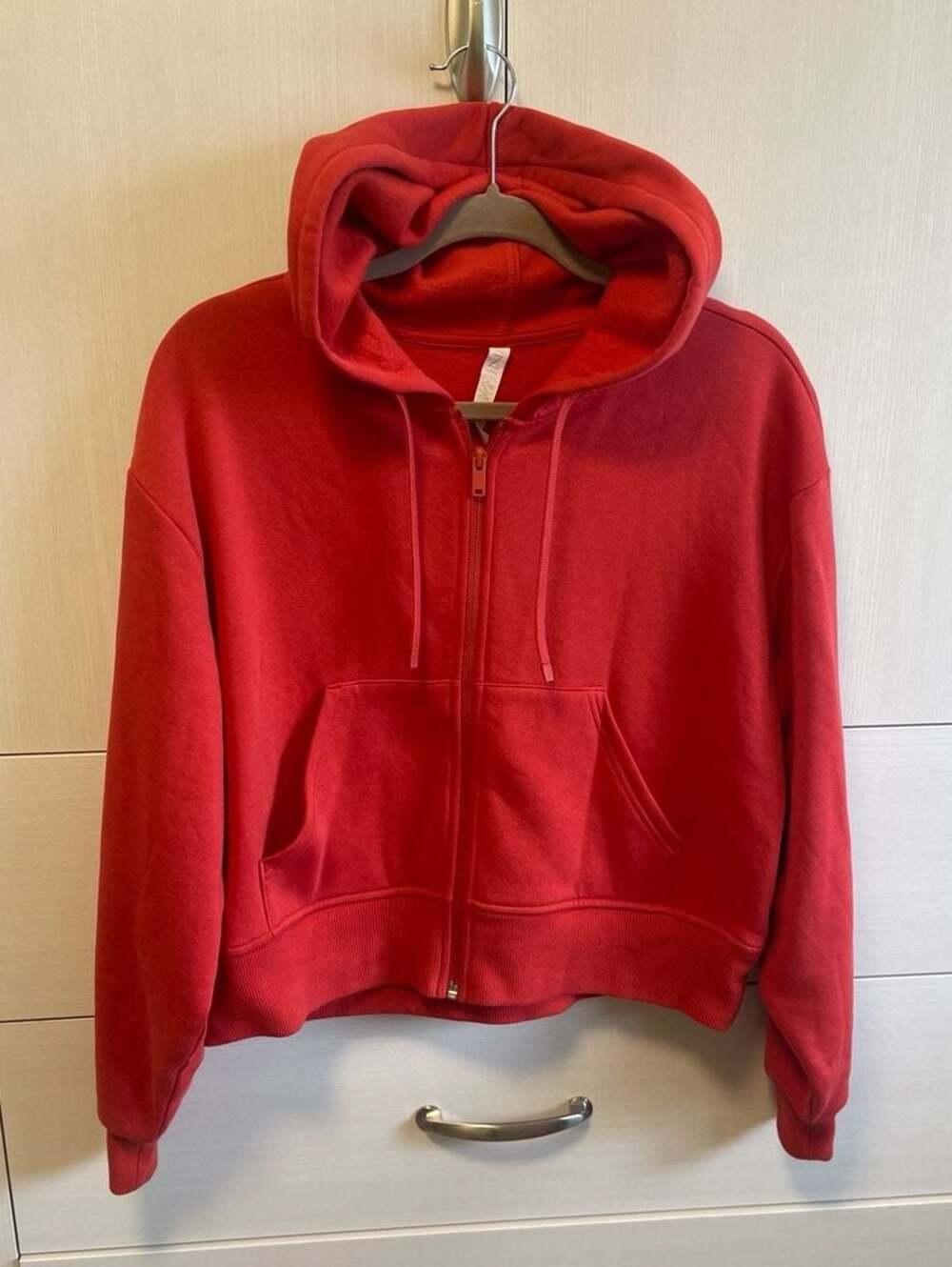 Z by Zella Red Cropped Oversized Hoodie Size S